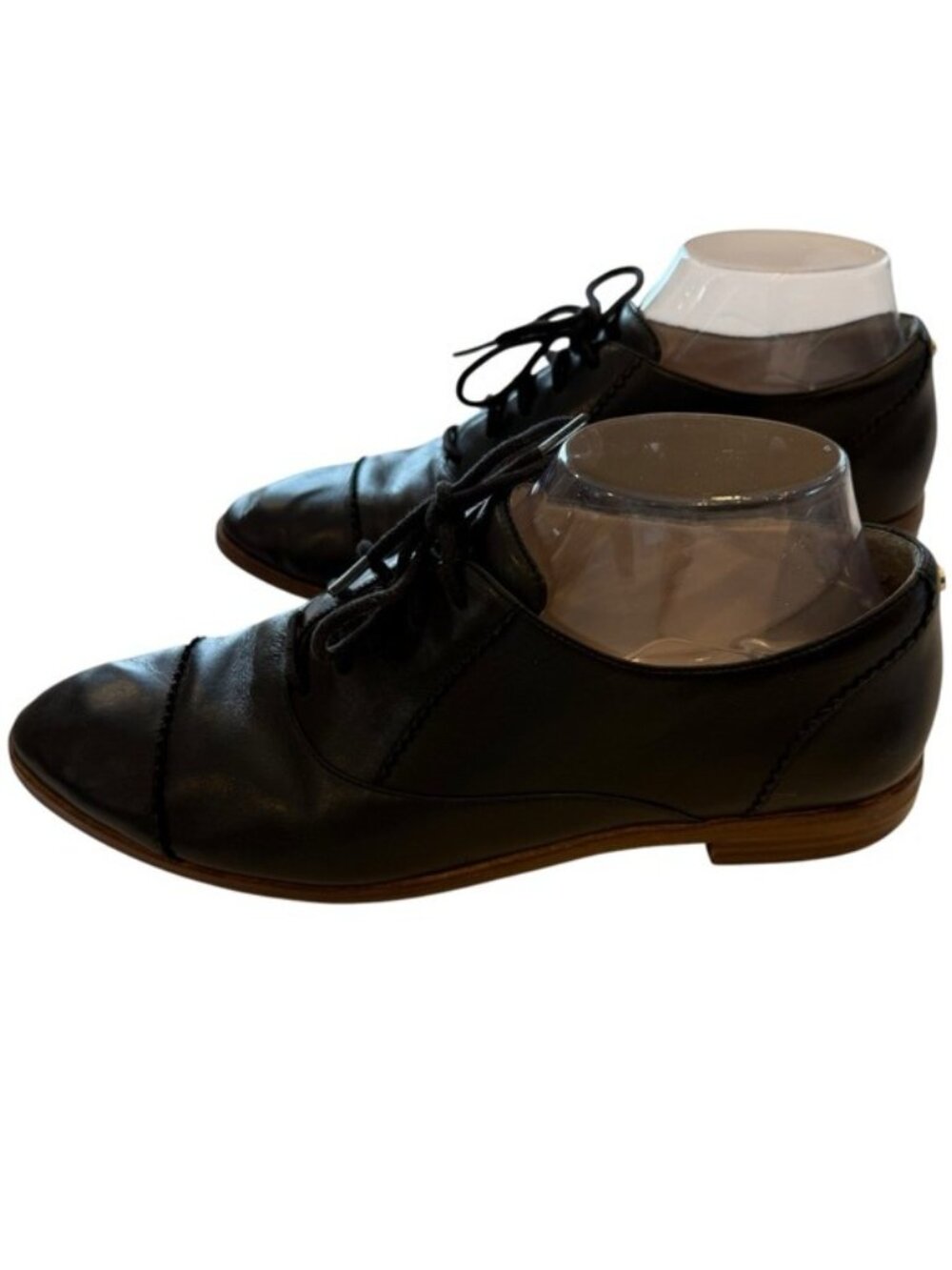 Cole Haan Women's The Go-to Arden Oxford Shoe W20348 Black Leather Size 9 Preppy - Picture 2 of 8